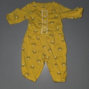 Carter's Sunny Yellow Floral Onesie